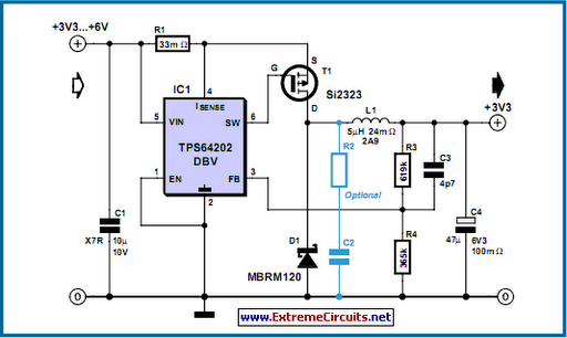 step-down converter controller circuit schematic