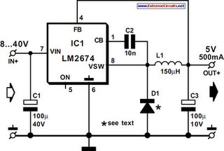 Switch-mode power supply circuit diagram