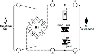 Telephone Free Indicator Circuit Diagram