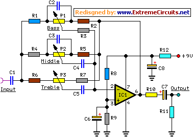  tone control module schematic circuit diagram 