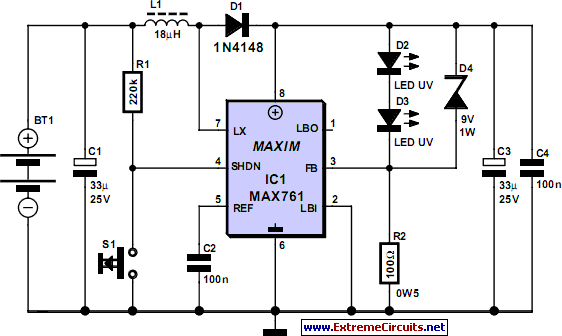 Led Torch Circuit Diagram