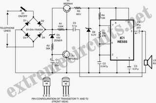 Watch-Dog For Telephones Circuit Diagram