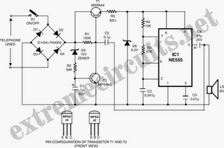 Watch-Dog For Telephones  Circuit Diagram