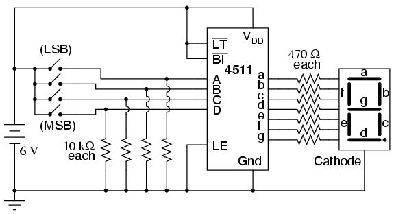7-segment display : DIGITAL INTEGRATED CIRCUITS circuit diagram of bcd to seven segment decoder 